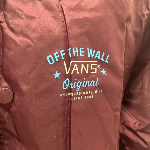 Burgundy Vans Windbreaker - Picture 2 of 2